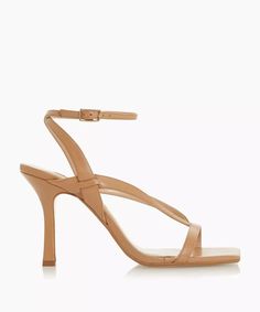 MADOX - Mid Heel Toe Post Sandals - camel | Dune London