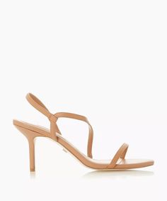 MADOX - Mid Heel Toe Post Sandals - camel | Dune London