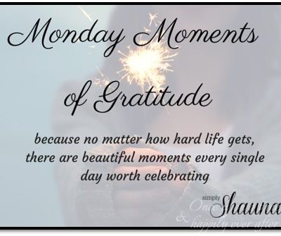 My Little Miracles: Monday Moments in Gratitude Link-up