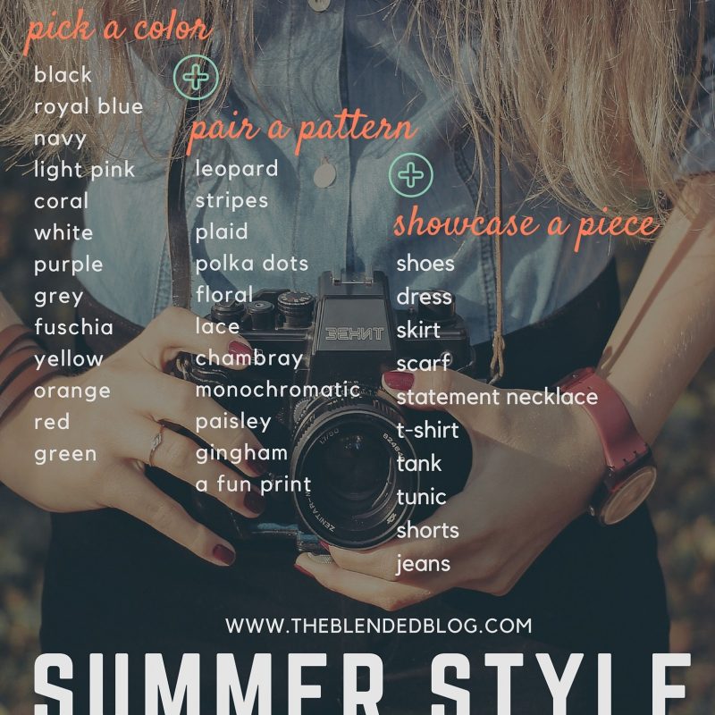 Pick, Pair, Share:  The Blended Blog Summer Style Series & Link-Up