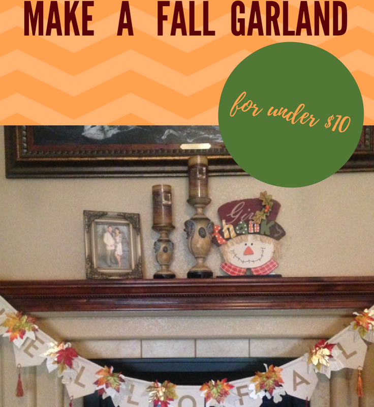 DIM:  How to Make an Inexpensive Fall Garland