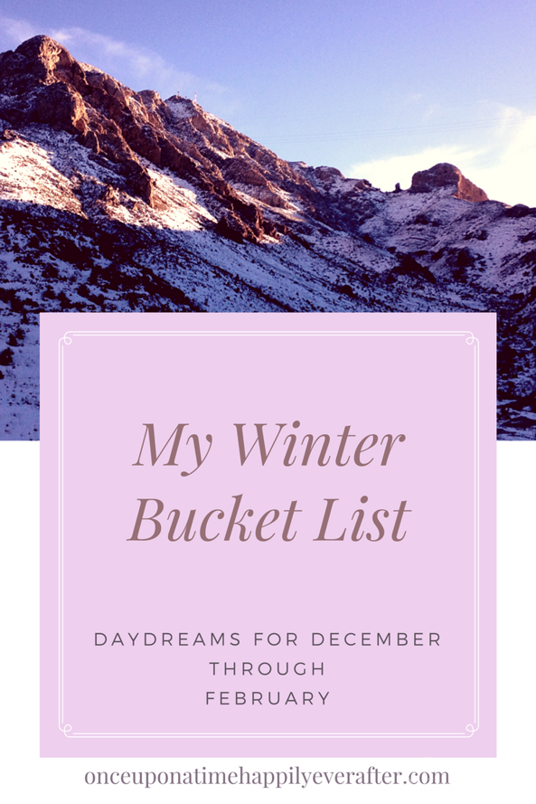 My Winter Bucket List: Final Progress Report, 3.27..2017
