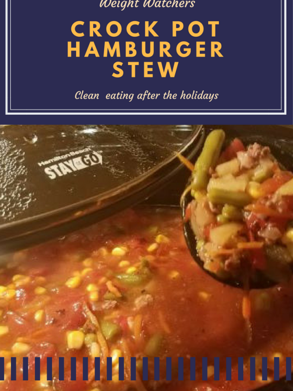 Tasty Tuesday:  Weight Watchers Crock Pot Hamburger Stew