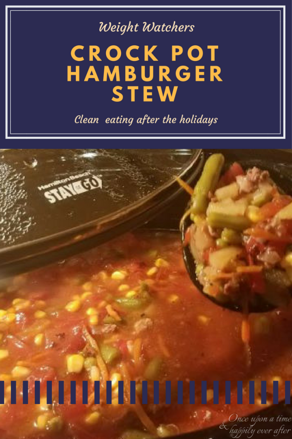 Tasty Tuesday: Weight Watchers Crock Pot Hamburger Stew