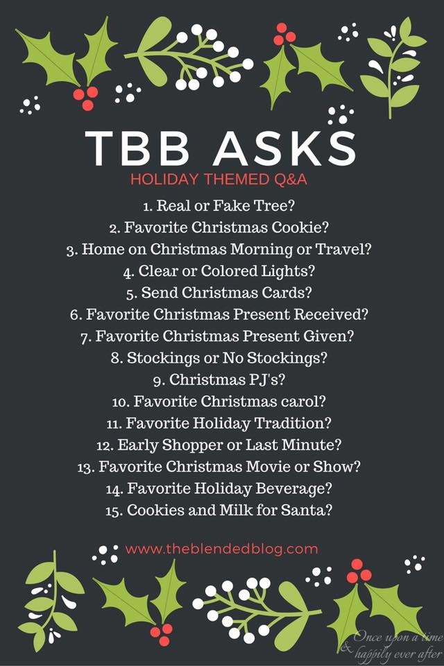 15 Holiday Questions: TBB Asks