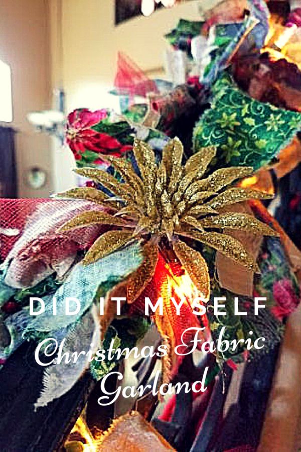 DIM, Did It Myself: Twinkling Christmas Fabric Garland