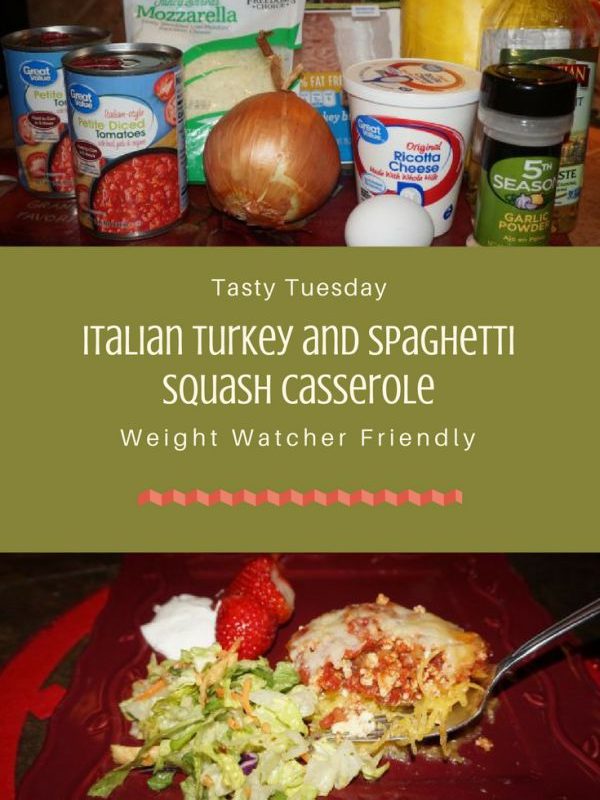 Tasty Tuesday:  Italian Turkey and Spaghetti Squash Casserole