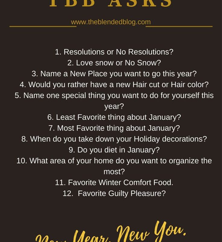12 New Year’s Questions:  TBB Asks