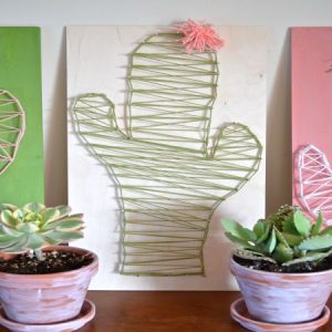 DIM, Did It Myself: Pinspired Cactus String Art