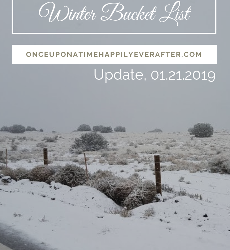 My 2019 Winter Bucket List, Update 01.21.2019