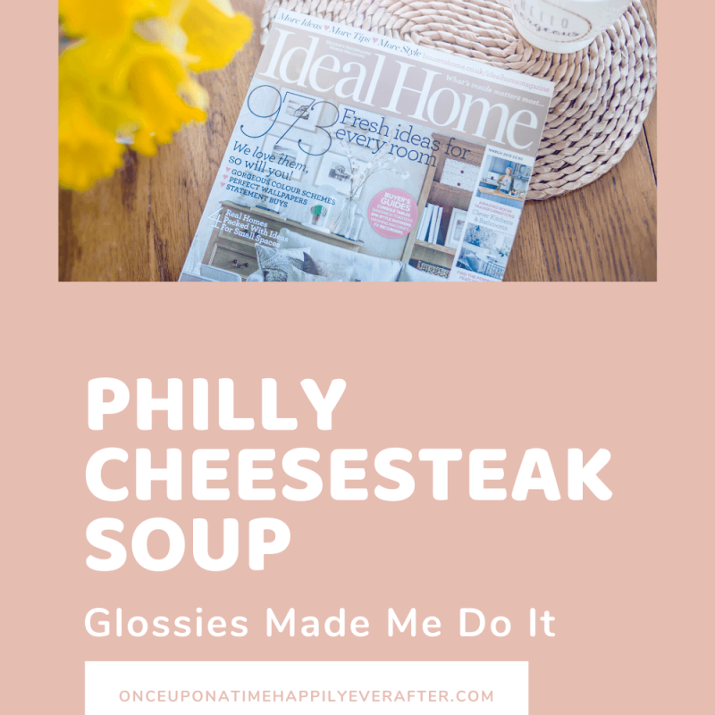 Philly Cheesesteak Soup:  Glossies Made Me Do It