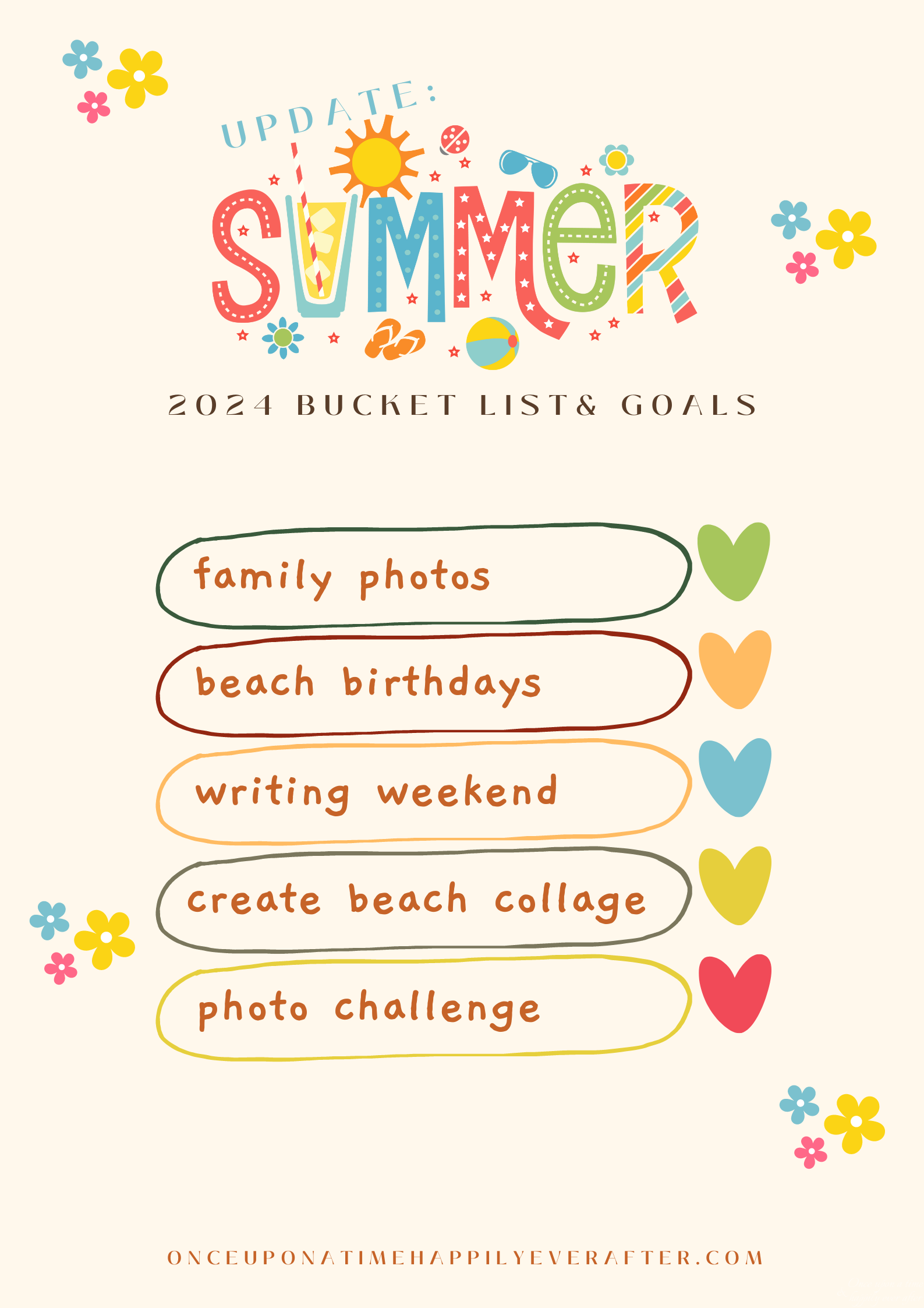 Update: Summer 2024 Bucket List and Goals.